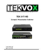 Tekvox TEK 51T-HD User Manual preview