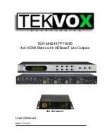 Tekvox TEK-MHD44TP 79055 User Manual preview