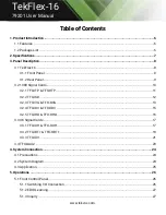 Preview for 4 page of Tekvox TekFlex-16 User Manual