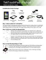 Preview for 1 page of Tekvox TekTouchPad 78034 Installation Manual