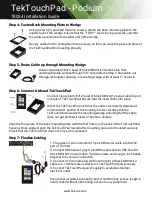 Preview for 2 page of Tekvox TekTouchPad 78034 Installation Manual