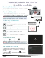 Preview for 2 page of Teladoc Health Mini MA-20148-003 Quick Reference Manual