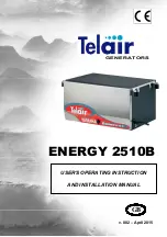 Telair ENERGY 2510B User'S Operating Instruction And Installation Manual preview