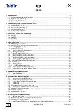 Preview for 2 page of Telair ENERGY 2510B User'S Operating Instruction And Installation Manual