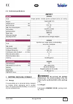 Preview for 7 page of Telair ENERGY 2510B User'S Operating Instruction And Installation Manual