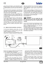 Preview for 13 page of Telair ENERGY 2510B User'S Operating Instruction And Installation Manual