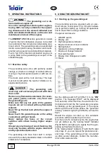 Предварительный просмотр 18 страницы Telair ENERGY 2510B User'S Operating Instruction And Installation Manual