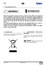 Preview for 25 page of Telair ENERGY 2510B User'S Operating Instruction And Installation Manual