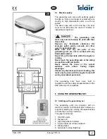 Предварительный просмотр 17 страницы Telair Energy 2510G User'S Operating Instruction And Installation Manual