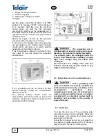 Предварительный просмотр 18 страницы Telair Energy 2510G User'S Operating Instruction And Installation Manual