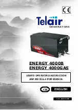 Telair ENERGY 4000B User'S Operating Instruction And Installation Manual preview