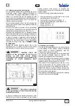 Предварительный просмотр 9 страницы Telair ENERGY 4000B User'S Operating Instruction And Installation Manual