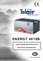 Preview for 1 page of Telair ENERGY 4010B User'S Operating Instruction And Installation Manual