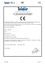 Preview for 4 page of Telair ice S2800 Manual For Installation And User Manual