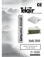 Preview for 1 page of Telair ICEBERG SPLIT 7000 Manual For Installation And User Manual