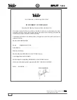 Preview for 2 page of Telair ICEBERG SPLIT 7000 Manual For Installation And User Manual