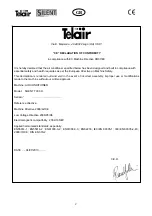 Предварительный просмотр 2 страницы Telair Silent 7300H Installation And User Manual