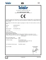 Предварительный просмотр 6 страницы Telair TIG 3000D Use And Maintenance Manual And Instructions For Installation