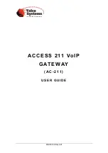 Telco Systems AC-211 User Manual preview