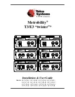 Preview for 1 page of Telco Systems Metrobility E3 2175-23-01 Installation & User Manual