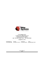 Preview for 24 page of Telco Systems Metrobility E3 2175-23-01 Installation & User Manual