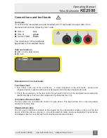 Preview for 7 page of Telco KE2500 Operating Manual