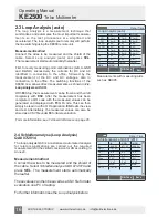 Preview for 16 page of Telco KE2500 Operating Manual