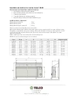 Предварительный просмотр 3 страницы Telco T2RIB 025 Manual