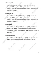 Preview for 6 page of Telco TM09-448 Use Instructions