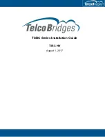 Preview for 1 page of TelcoBridges TSBC Series Installation Manuals