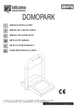 Предварительный просмотр 1 страницы Telcoma Automations DOMOPARK Installer Manual