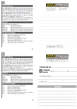 Preview for 23 page of Telcoma Automations FM 400 Operating Handbook