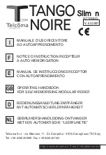 Preview for 1 page of Telcoma Automations NOIRE 2 Operating Handbook