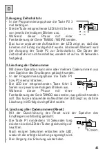 Preview for 43 page of Telcoma Automations NOIRE 2 Operating Handbook