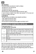 Preview for 28 page of Telcoma Automations T10 EDGE Operation And Programming Instructions