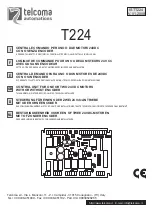 Telcoma Automations T224 Handbook preview