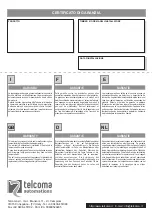 Предварительный просмотр 76 страницы Telcoma Automations T224 Handbook