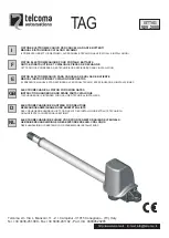 Preview for 1 page of Telcoma Automations TAG DX Instruction Handbook And Spare Parts Catalogue