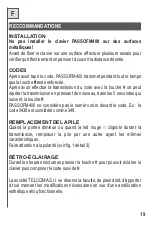 Preview for 19 page of Telcoma PASSO FM400 Instructions Manual