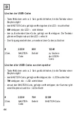 Preview for 44 page of Telcoma PASSO FM400 Instructions Manual