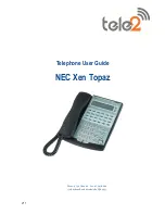 tele2 NEC Xen Topaz User Manual preview