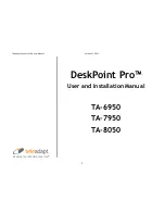 Предварительный просмотр 1 страницы TeleAdapt DeskPoint Pro TA-6950 User And Installation Manual