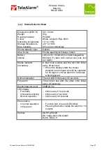 Preview for 5 page of TeleAlarm RM-LES900 Operating Instructions Manual