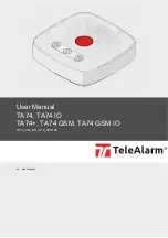 Предварительный просмотр 1 страницы TeleAlarm TA74 User Manual