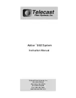 Preview for 1 page of Telecast Adder 882 Instruction Manual