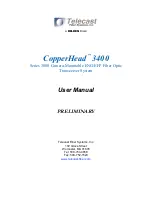 Telecast CopperHead 3400 User Manual предпросмотр