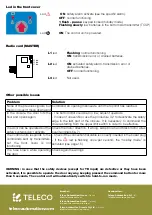 Предварительный просмотр 20 страницы TELECO AUTOMATION TVNRG868A01 Installer Instruction Manual