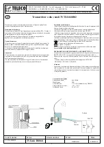 TELECO AUTOMATION TVTXL868B02 Quick Start Manual preview