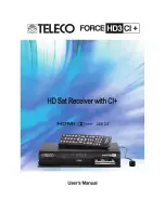 Preview for 1 page of Teleco FORCE HD3 CI+ User Manual