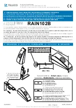 Teleco RAIN102B Manual предпросмотр